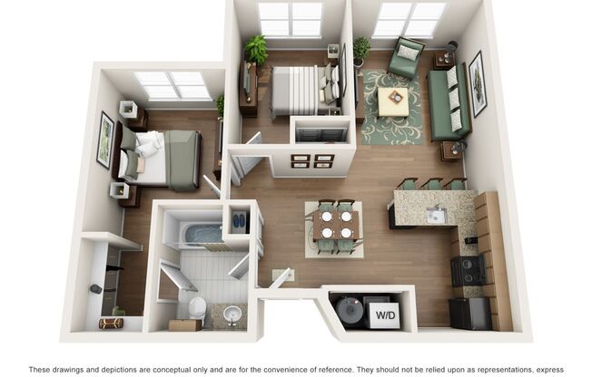 2 beds, 1 bath, 855 sqft, $2,490, Unit 235