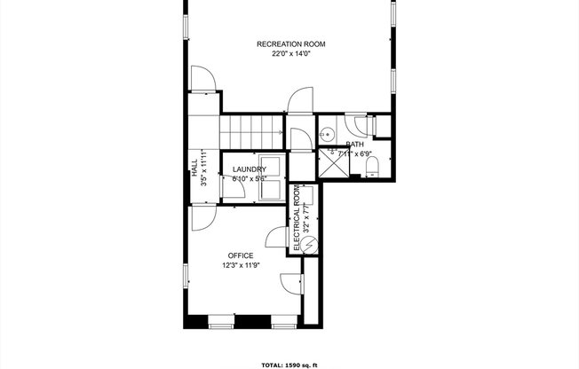 2 beds, 2 baths, 1,590 sqft, $2,950, Unit 1