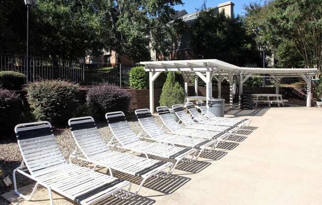 Poolside Chairs at Hunters Chase, North Carolina, 27409