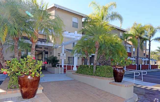 View of entrance to the property toward atrium