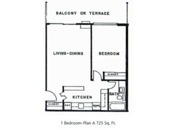1 bed, 1 bath, 725 sqft, $1,277
