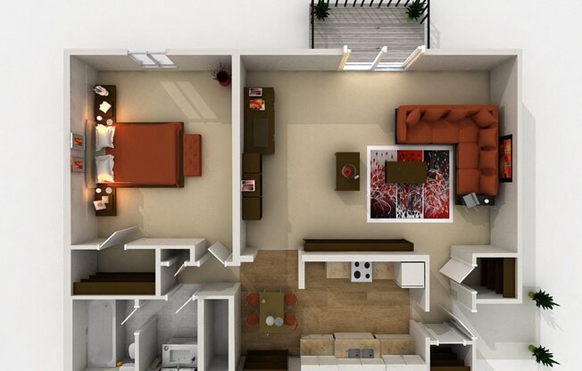 1 bed, 1 bath, 825 sqft, $997