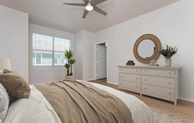 Bedroom with Hard Surface Flooring