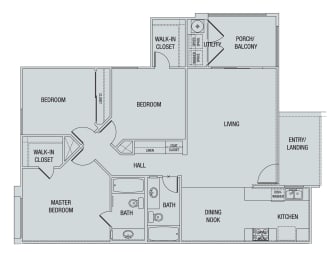 3 beds, 2 baths, 1,187 sqft, $2,075
