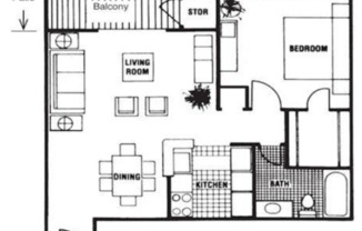 1 bed, 1 bath, 642 sqft, $758