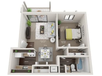 1 bed, 1 bath, 650 sqft, $1,028