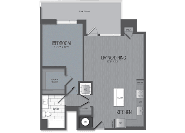 1 bed, 1 bath, 892 sqft, $2,542