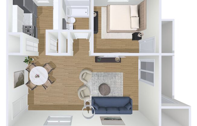 1 bed, 1 bath, 700 sqft, $1,195, Unit 579E