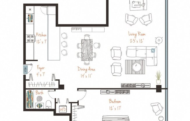 1 bed, 1 bath, 950 sqft, $2,115