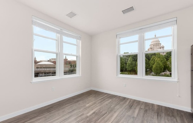 Station row apartment common space windows