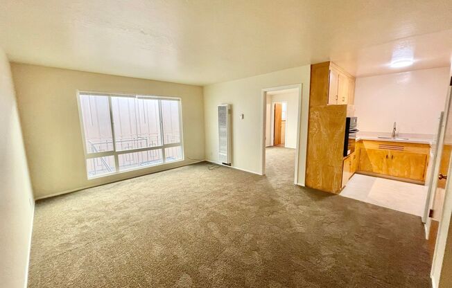 Spacious and Bright 1BR/1BA Top Floor Unit in the Mission! Laundry! Parking! PROGRESSIVE