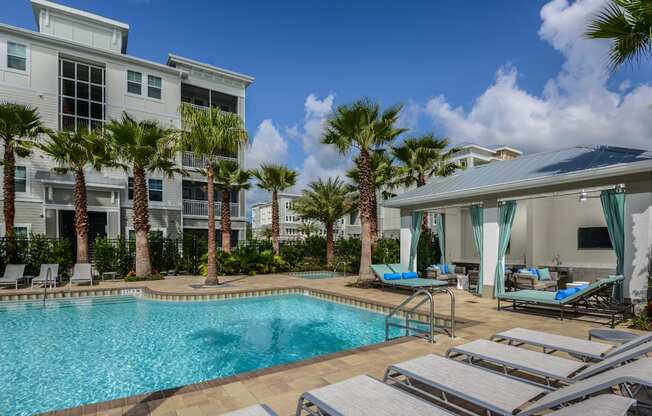 Resort-Style Pool at Epic at Gateway Luxury Apartments Near St. Petersburg FL
