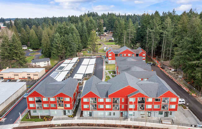 an aerial view of Serenity Apartments