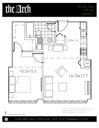 1 bed, 1 bath, 650 sqft, $1,795