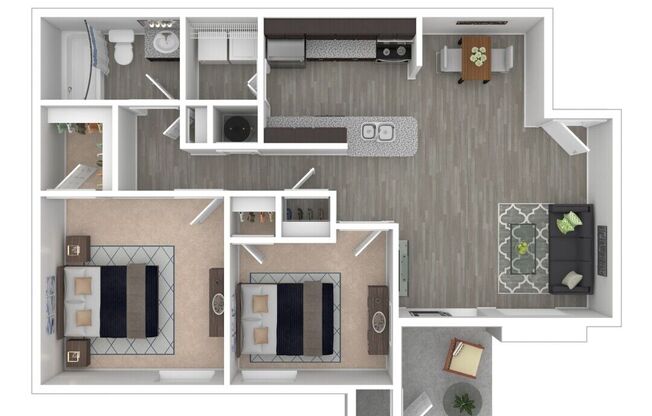 2 beds, 1 bath, 785 sqft, $1,542