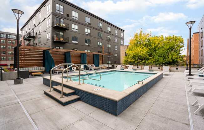 Pool and Sun Deck Area at Marquee, Minneapolis, MN, 55403