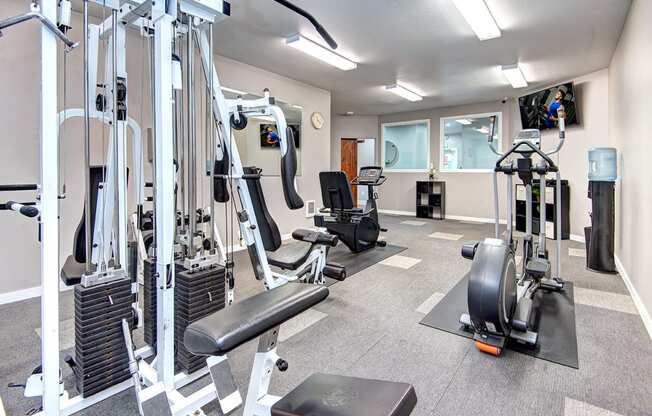 Tacoma Apartments- Heatherstone Apartments-common spaces- gym