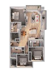 3 beds, 3 baths, 1,450 sqft, $2,385