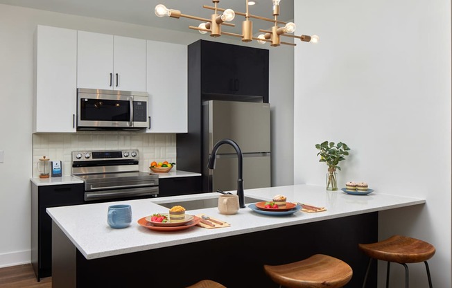 Efficient Appliances In Kitchen at The Weaver, Philadelphia, PA