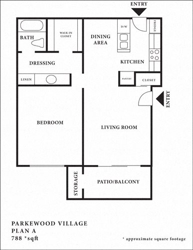 1 bed, 1 bath, 788 sqft, $2,355