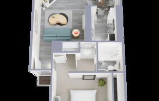 1 bed, 1 bath, 628 sqft, $1,024