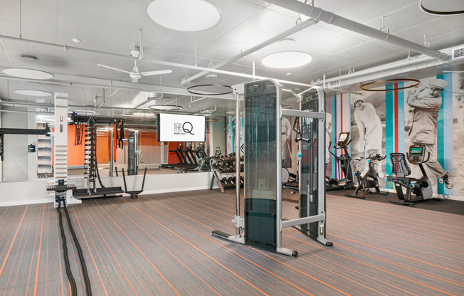 Resident Fitness Center | The Q | Quincy, Massachusetts Apartments