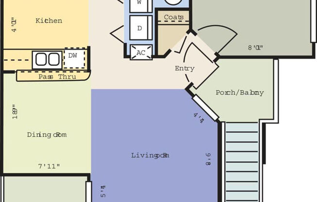 1 bed, 1 bath, 750 sqft, $1,344