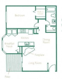 1 bed, 1 bath, 862 sqft, $1,425