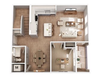 2 beds, 2 baths, 1,625 sqft, $2,446