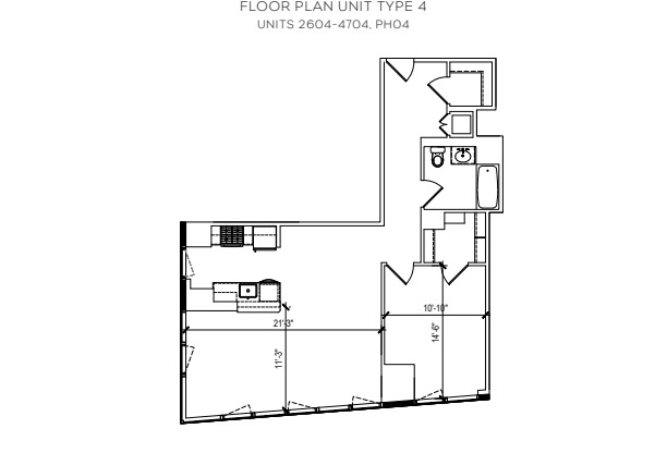 1 bed, 1 bath, $7,500, Unit 214704