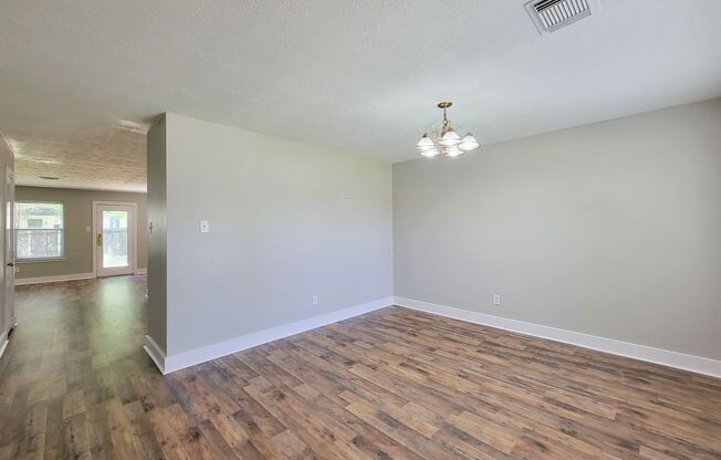 Lovely 3/2/2 home in quiet Newport subdivision of Crosby. Large open concept home with formal dining room that can be used as a second living space. Large bedrooms, master has separate sitting area. Big backyard with over-sized back deck.  Beautiful Vinyl