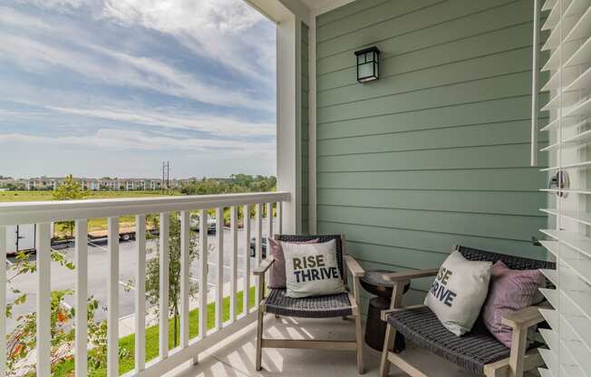 Shaded Balcony With Scenic Views