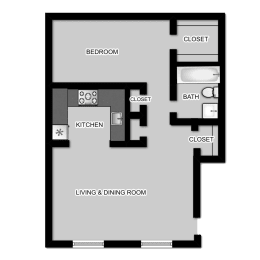 1 bed, 1 bath, 750 sqft, $1,075