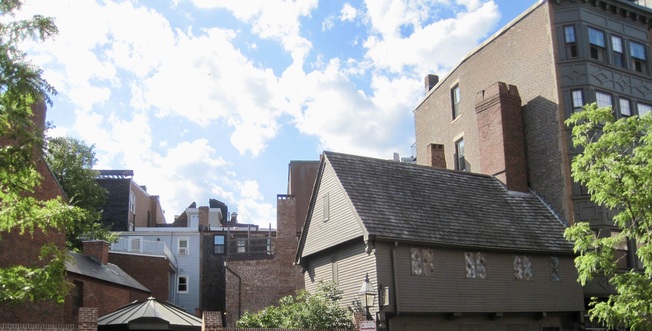 The Paul Revere House in Boston, MA