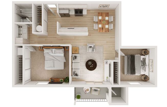 2 beds, 1 bath, 843 sqft, $1,995, Unit 303