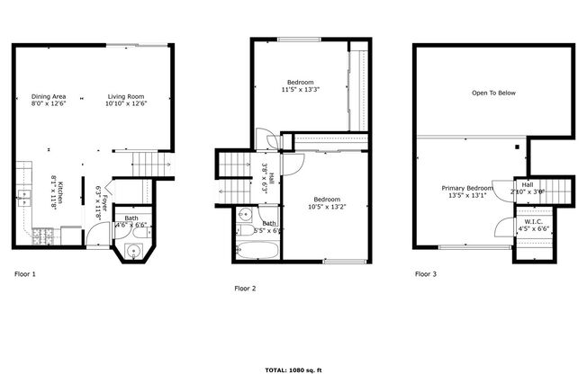 3 beds, 1.5 baths, 1,100 sqft, $1,399, Unit 5010 - 203