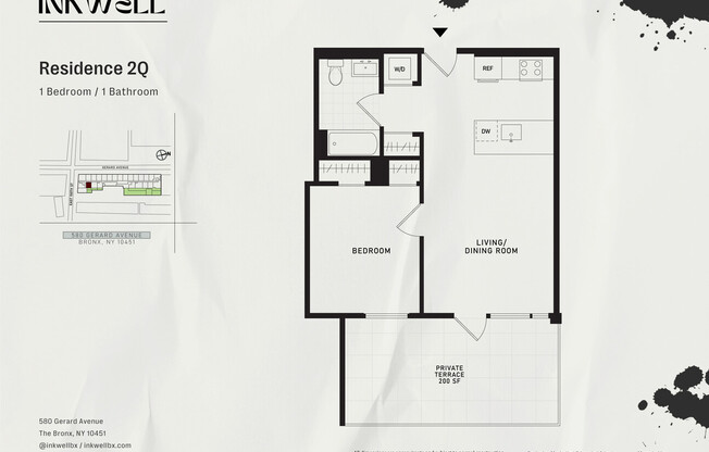 1 bed, 1 bath, $3,294, Unit 2Q