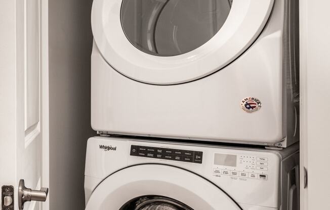 stackable washer and dryers at Edge 35, Indianapolis, IN, 46203