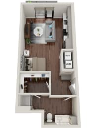 Studio, 1 bath, $1,459