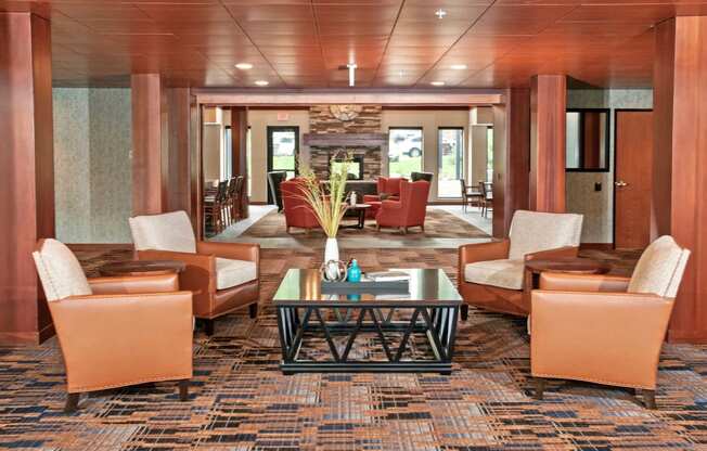 Lobby Lounge at The Grainwood Senior Apartments, Prior Lake Minnesota