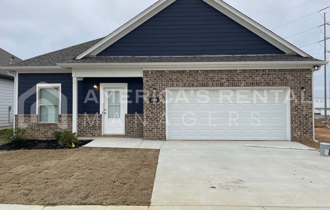 New Construction Home for Rent in Cullman, AL!!! Sign a 13 month lease by 5/31/24 to receive ONE MONTH FREE!