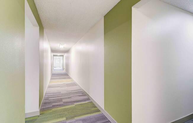 Interior Hallway at El Dorado apartments