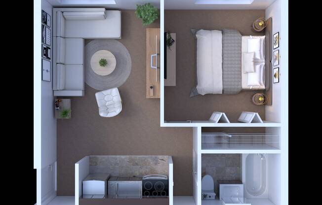 1 bed, 1 bath, 435 sqft, $1,295