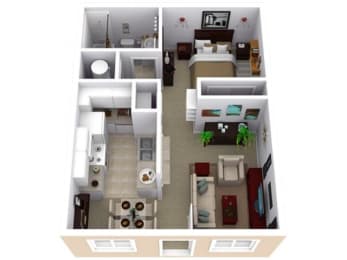 1 bed, 1 bath, 506 sqft, $1,165