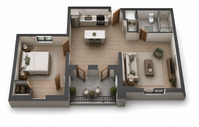 1 bed, 1 bath, 610 sqft, $1,548, Unit 103