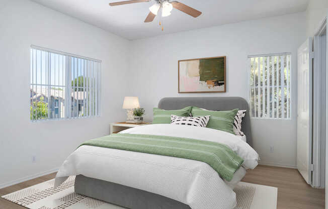 Bedroom with Hard Surface Flooring