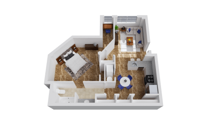 1 bed, 1 bath, 704 sqft, $1,400