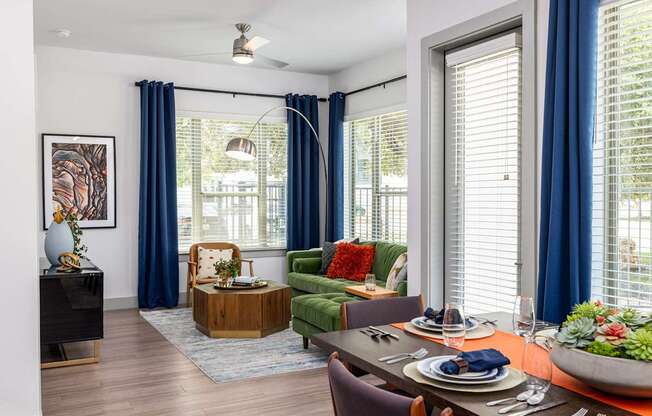 Rhythm Dining and Living Room with Abundant Natural Light