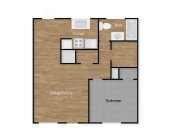 1 bed, 1 bath, 475 sqft, $1,175