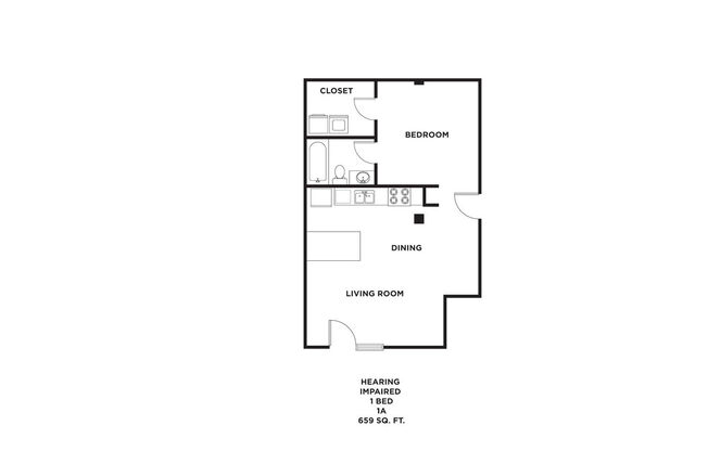 1 bed, 1 bath, 659 sqft, $1,620